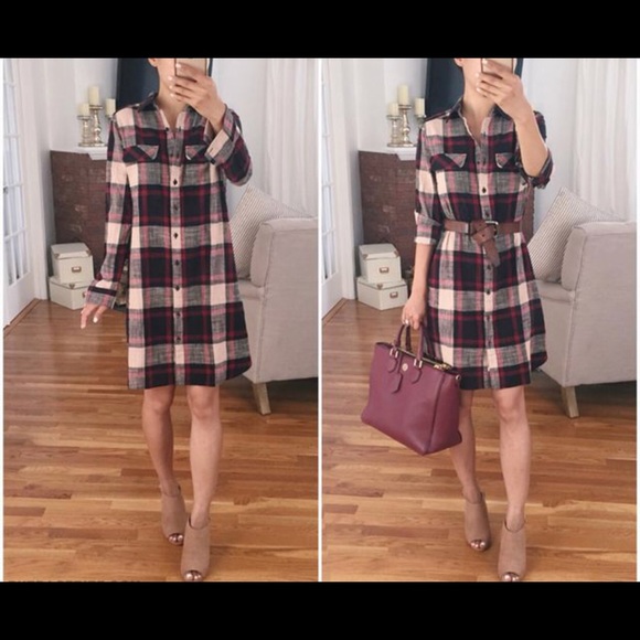 Caslon Dresses & Skirts - Caslon Tilda Plaid Dress NWT